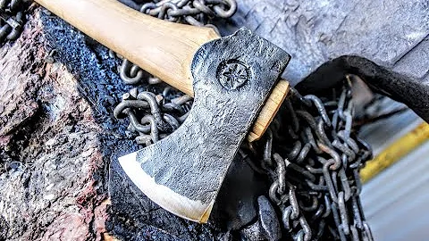 How To Forge A Hatchet For Wilderness And Bushcraft, Blacksmithing Tools Handmade Carbon Steel