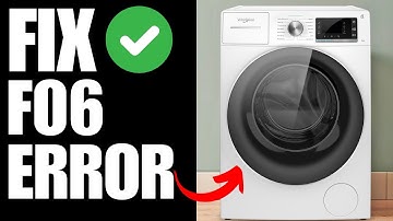 F06 Error Whirlpool Washing Machine - How To Fix