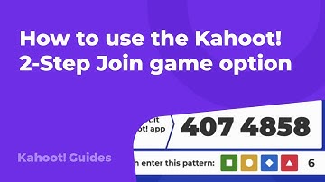 How to use the Kahoot! 2-Step Join game option