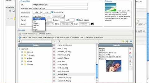 How to upload a picture to your page Joomla Content Editor