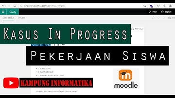 Studi Kasus In progress pekerjaan siswa di LMS moodle