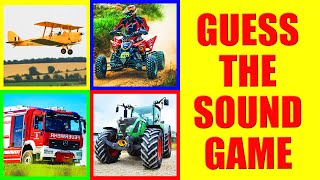 Guess the Vehicle Sound Challenge | Game for Kids, Preschoolers and Kindergarten