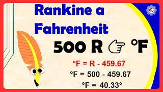 💥 Convert Rankine to Fahrenheit, step-by-step explanation