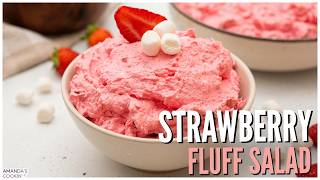 Strawberry Fluff Salad with Cottage Cheese