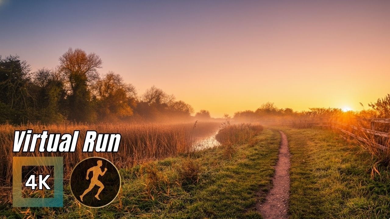 Virtual Run 4k. Treadmill Workout. - Great British Scenery.