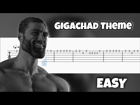 Gigachad Theme Guitar Tutorial - YouTube