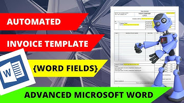 How to create an automated invoice template from scratch in Microsoft Word | Field Codes in Word