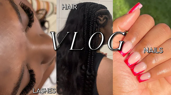VLOG - life update, maintenance: hair, nails, lashes + more