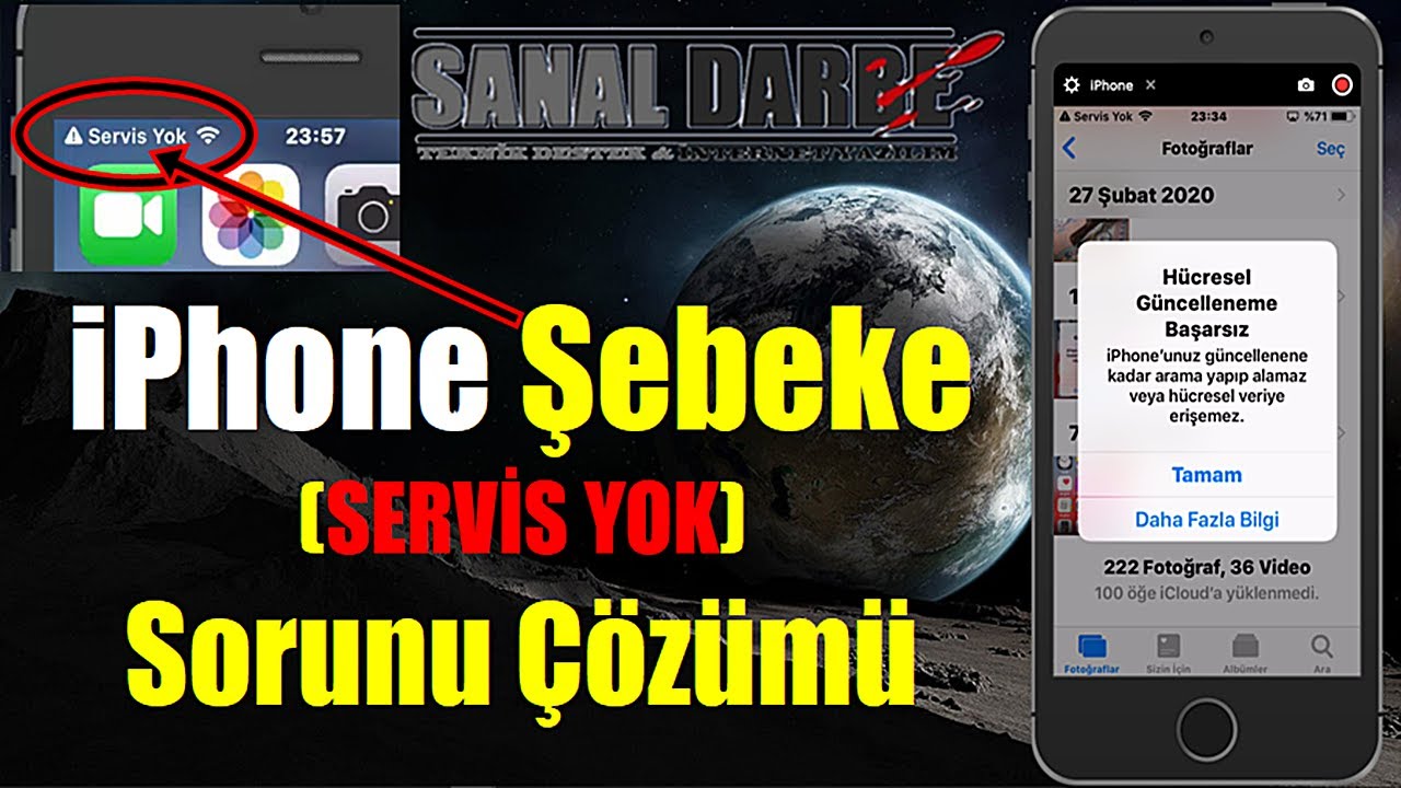 Iphone hücresel güncelleme başarısız