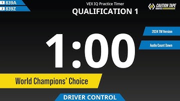 VEX IQ Robotics Competition 2024 Tournament Manager Official Timer