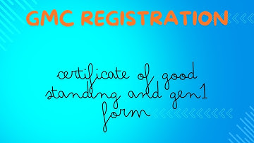 98. Certificate of Good Standing for GMC Registration