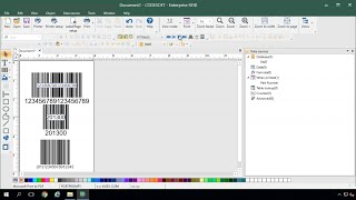 How to generate a barcode using CODESOFT barcode label software screenshot 3