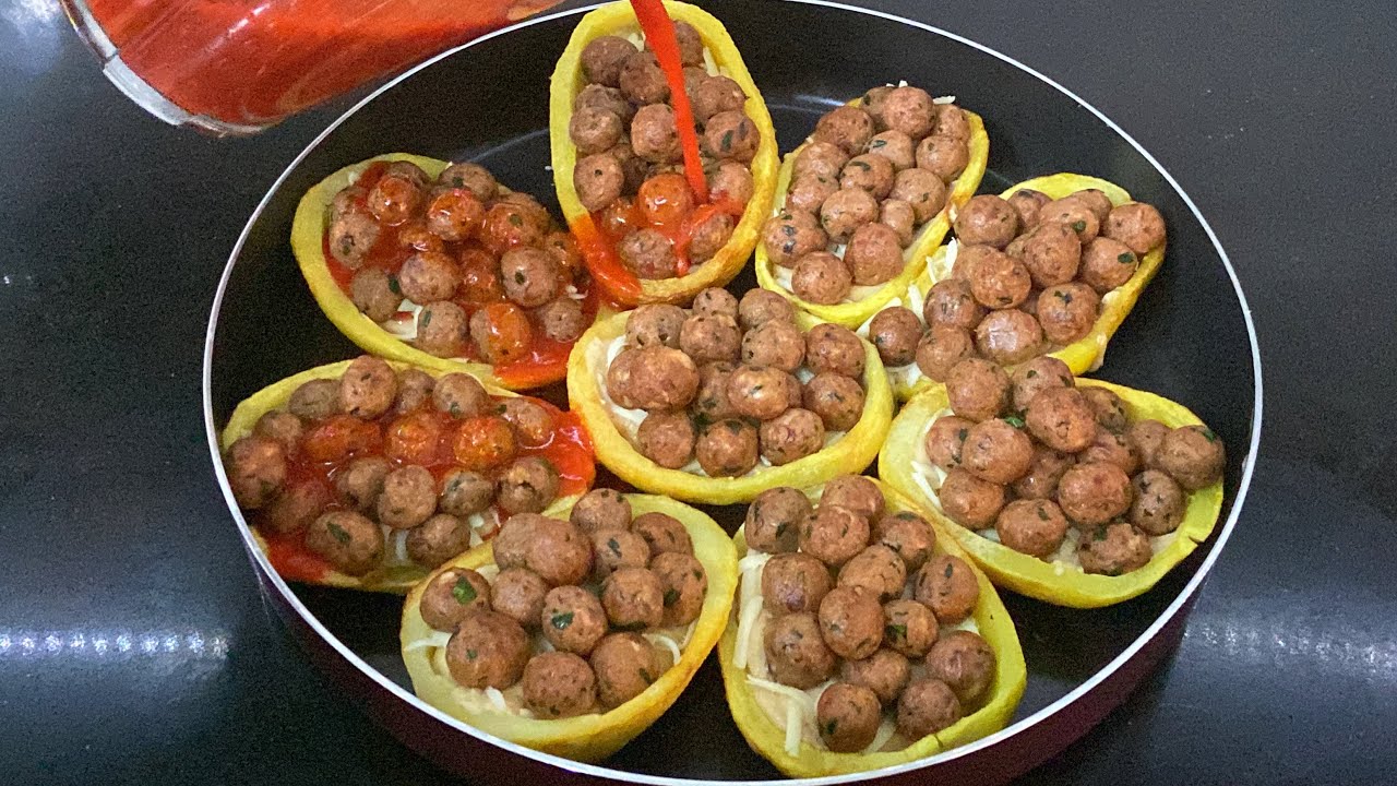 Tek Başına Bir Öğün ????????Patates Çanağında Beşamel Soslu Misket Köfte????Davet Sofrası Yemekleri/Yemek Tek Başına Bir Öğün ????????Patates Çanağında Beşamel Soslu Misket Köfte????Davet Sofrası Yemekleri/Yemek