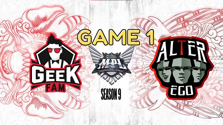 [ENGLISH] GEEKFAM vs ALTEREGO GAME 1 SEASON 09 MPL ID 2022