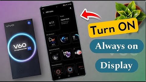 Enable Always ON Display in Vivo V60 / vivo v60 5g Always ON Display Not Showing