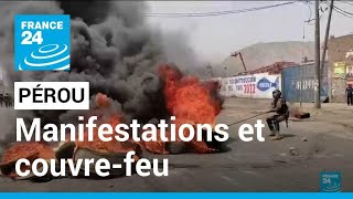 Pérou : couvre-feu instauré après des manifestations contre la hausse des prix du carburant