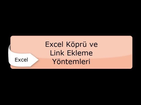 Video: Excelde Link Nasıl Yapılır