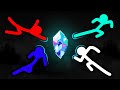 Stickman VS Minecraft: Powerful Crystal Battle - AVM Shorts Animation