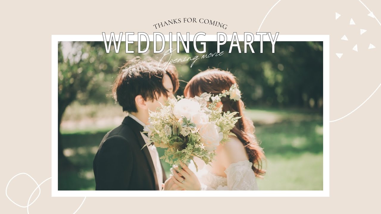 スマホだけでOK】オープニングムービー テンプレート「ふんわり