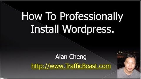 How To Install Wordpress Manually - Step by Step Professional Wordpress Installation