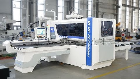 Blue Elephant CNC nesting machine and six sides hole drilling machine make cabient