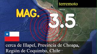 😱🚨  Terremoto cerca de Illapel, Provincia de Choapa, Región de Coquimbo, Chile actualizaciones en vi