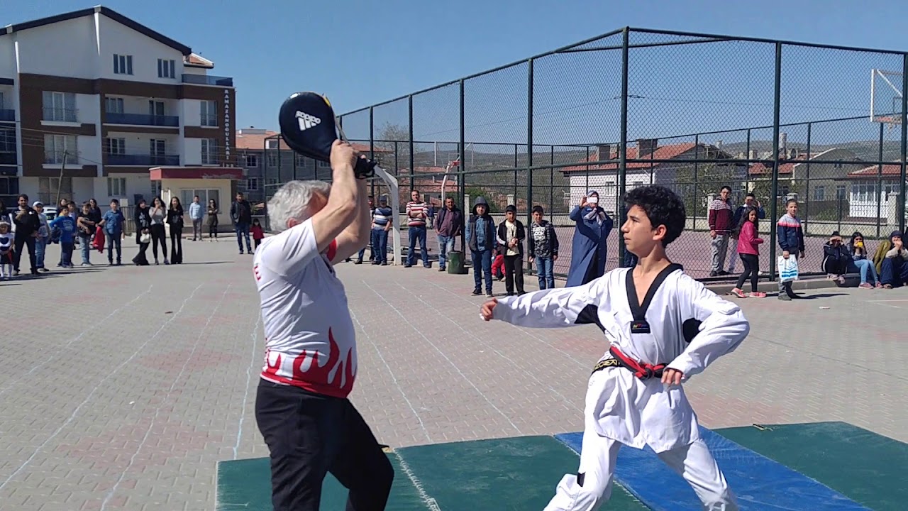 ELMADAĞ ATATÜRK ORTAOKULU 23 NİSAN 2018 TAEKWONDO GÖSTERİSİ