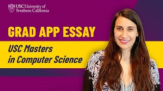 Masters in Computer Science USC Statement of Purpose 2021