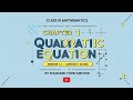 Class 10 Math | Quadratic Equation | Exercise 1.1 Q1 All Parts Solved | Urdu | Punjab Board