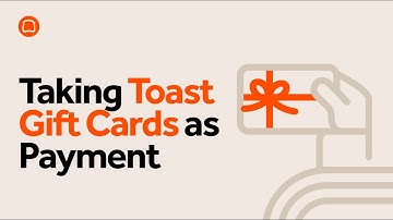 Taking Toast Gift Cards as Payment