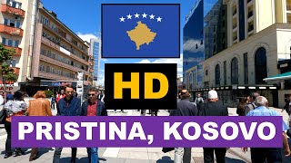 Silent walk in Pristina, KOSOVO - Mother Teresa Boulevard ASMR