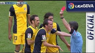 Juanfran sent off