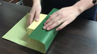 ラッピングの仕方包装紙編/ How to wrap a Gift