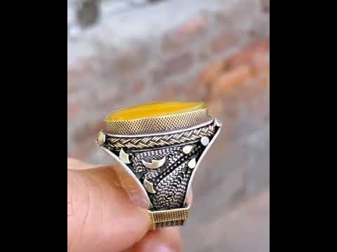 خاتم عقيق يماني ملكي مشاء الله تبارك ال تحف عقيق الاحجارالكريمه تحف عقيق الاحجارالكريمه Fory 