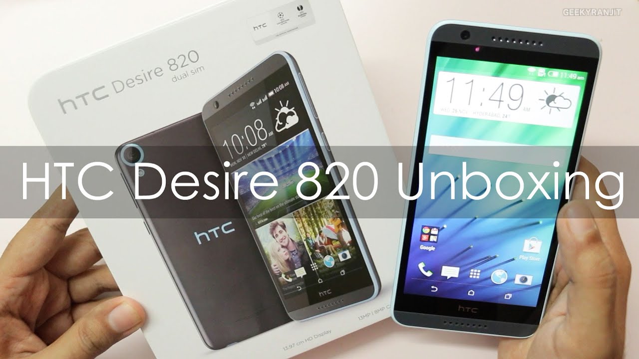 HTC Desire 820 Dual Sim - Unpacking