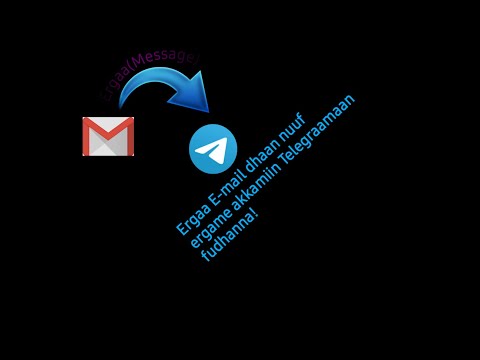 Akkamiin E-mail keenya Telegram keenyaan wal qunnamsiisna? How to connect E-mail with telegram?