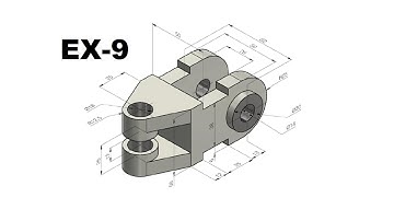 Solidworks tutorial Exercise 09 basic 3D geometric shapes, from second assignment of lernvern
