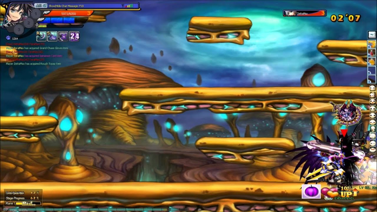 Grand Chase Rebirth( Philippines ) - Sieghart and Lass at Mana Valley