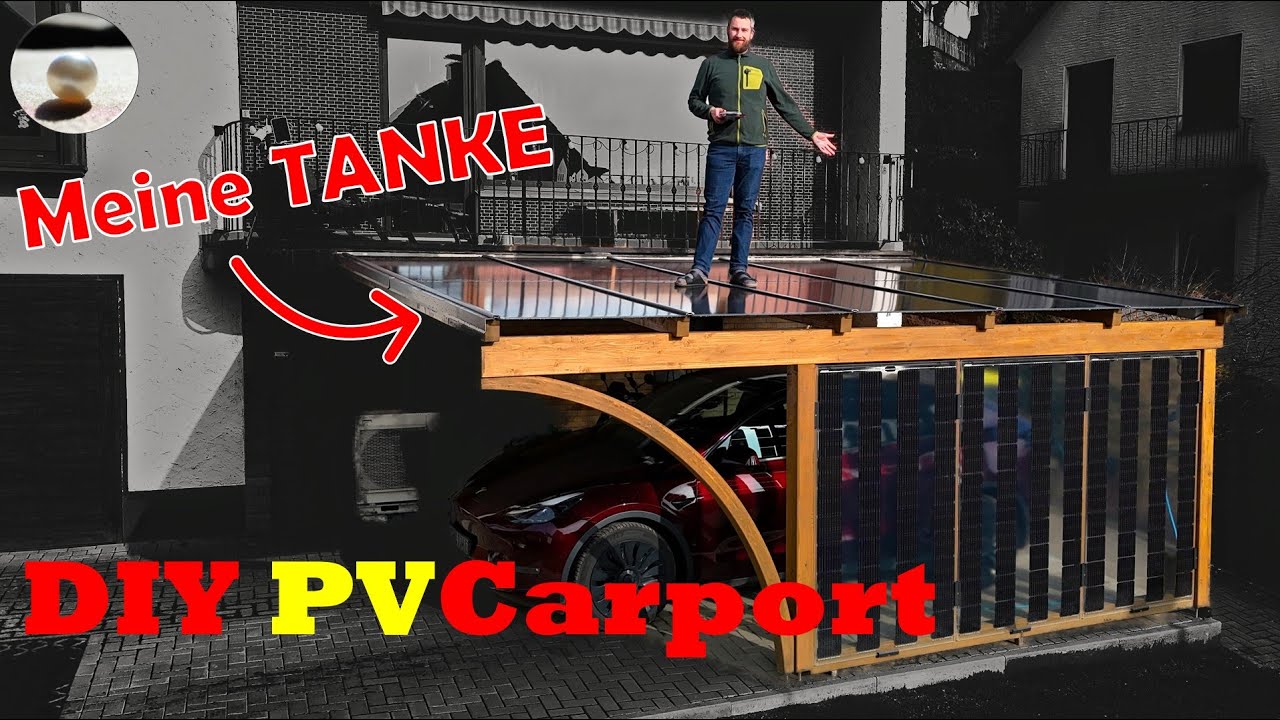 ⚡PV-Carport selber bauen 🛠️|☔Wasserdicht mit rahmenlosen 🌞Solarmodulen