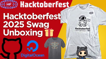 Hacktoberfest 2025 T-Shirt Unboxing | Free Swag & Sticker Pack Reveal 🎁