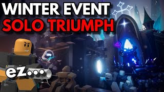 2023 WINTER EVENT SOLO TRIUMPH | ROBLOX Tower Defense Simulator