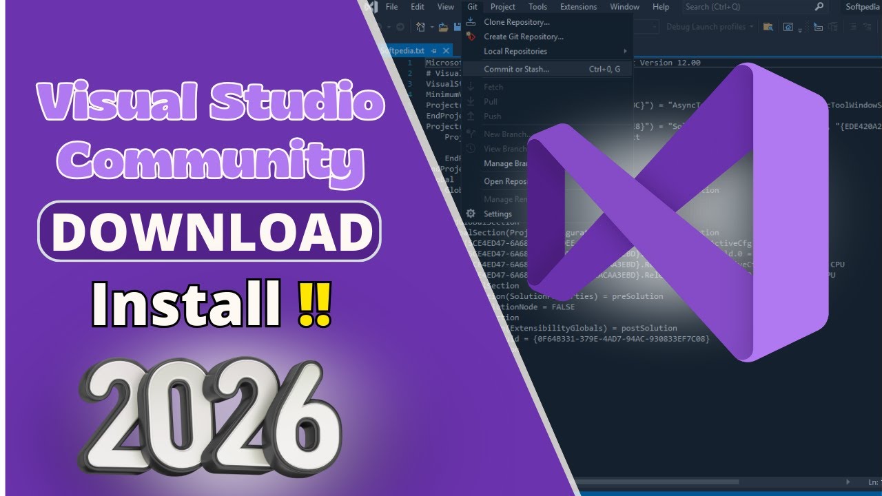 Download & Install Visual Studio Community 2026 | Full IDE Step-by-Step ...