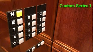 Custom Series 1! Otis Elevonic 411 Elevators at Columbia Center East Tower, Troy MI