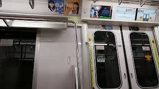 【静かな音】東京メトロ１０００系(VVVF-PMSM)　1117F　車内案内表示器LCD　　東京メトロ銀座線