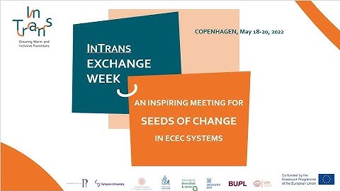 InTrans Exchange Week - Copenhagen, May 2022