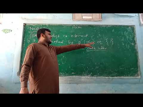 Null set in sindhi