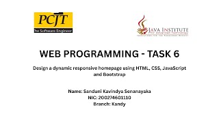 Web Programming Eshop Task 6