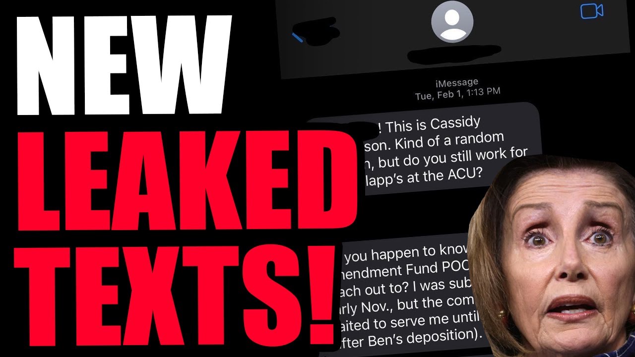 BOMBSHELL! Text Messages LEAKED To The Media Just RUINED Nancy's Sham