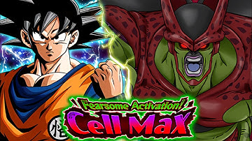 55% LINK LEVEL 10 LR Z FIGHTERS GOKU VS CELL MAX BOSS EVENT (DBZ: DOKKAN BATTLE)