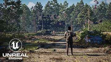 The Last of Us Environment in Unreal Engine 5 - Timelapse Level Design